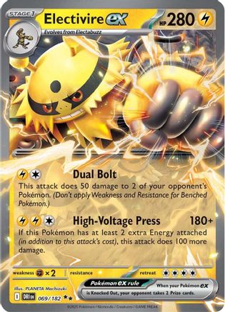 Electivire ex (069/182) - SDR  - Double Rare - Holofoil