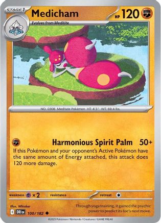 Medicham (100) - SDR  - Uncommon - Reverse Holofoil