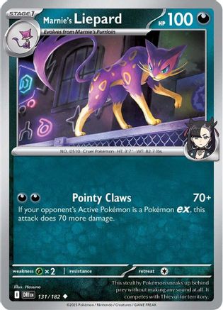 Marnie's Liepard (131) - SDR  - Uncommon - Reverse Holofoil