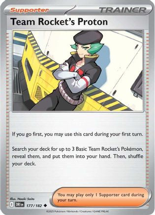 Team Rocket's Proton (177/182) - SDR  - Uncommon - Reverse Holofoil