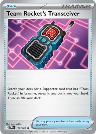 Team Rocket's Transceiver (178) - SDR  - Uncommon - Reverse Holofoil