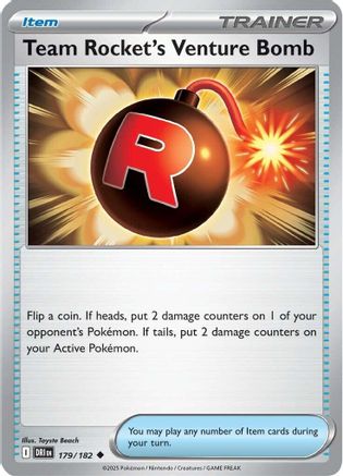 Team Rocket's Venture Bomb (179) - SDR  - Uncommon