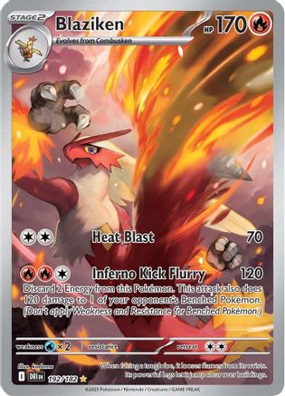 Blaziken (192/182) - SDR  - Illustration Rare - Holofoil