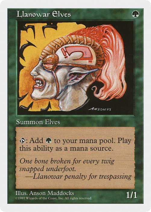 Llanowar Elves (5ED-313) - common