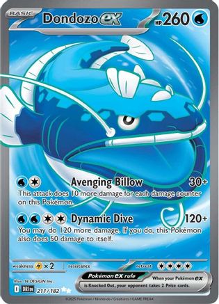 Dondozo ex (211/182) - SDR  - Ultra Rare - Holofoil