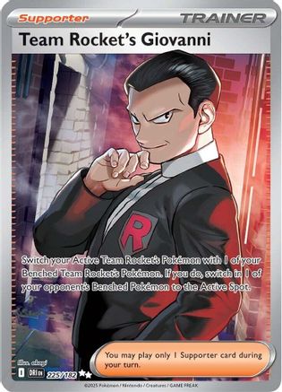 Team Rocket's Giovanni (225/182) - SDR  - Ultra Rare - Holofoil