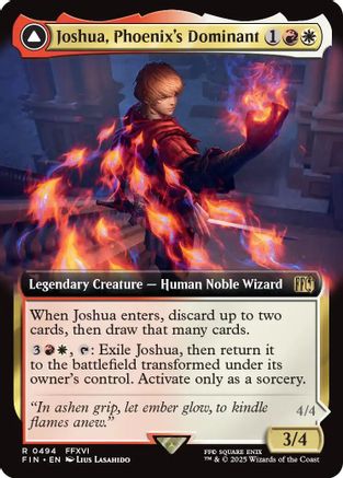 Joshua, Phoenix's Dominant (Extended Art) (FCA-494) - rare