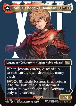 Joshua, Phoenix's Dominant (Borderless) (FCA-397) - rare - Foil