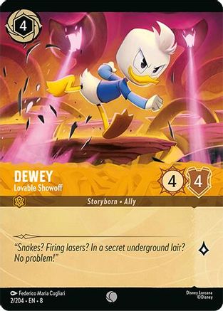 Dewey - Lovable Showoff (Foil) (2/204) - Common - Cold Foil
