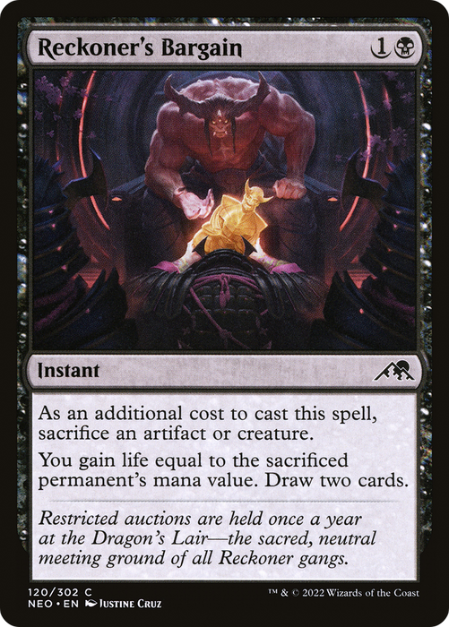 Reckoner's Bargain (NEO-120) - common - Foil