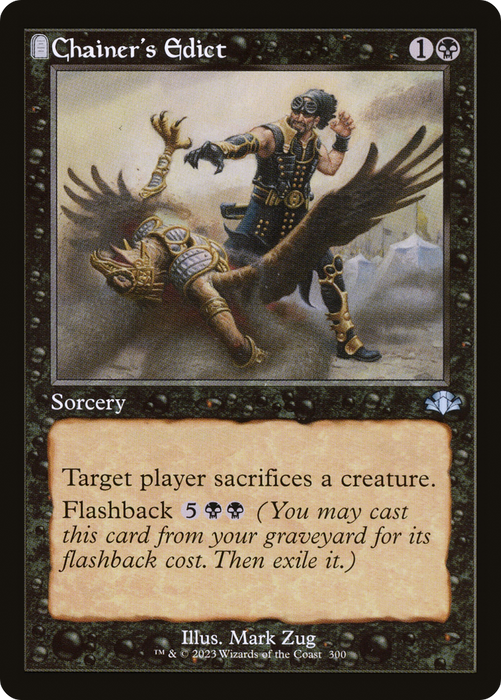Chainer's Edict (DMR-300) - uncommon: (tombstone) - Foil