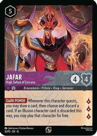 Jafar - High Sultan of Lorcana (Store Champion Participant) (32/P2) - DLPC - Promo