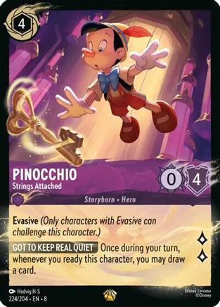 Pinocchio - Strings Attached (224/204) (224/204) - IQPH - Legendary - Cold Foil