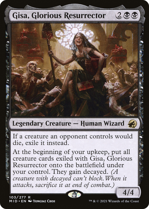 Gisa, Glorious Resurrector (MID-103) - rare