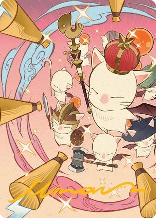 Summon: Good King Mog XII Art Card (Gold-Stamped Signature) (AAFIN-041) - special