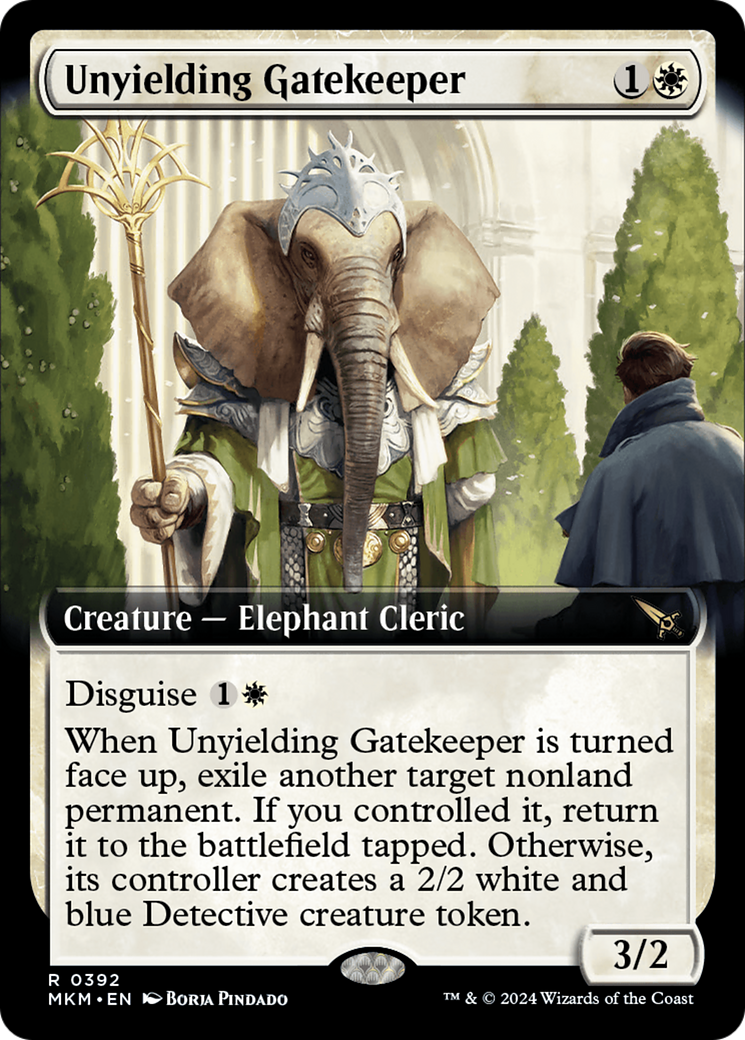 Unyielding Gatekeeper (MKM-392) - rare: (Extended Art)