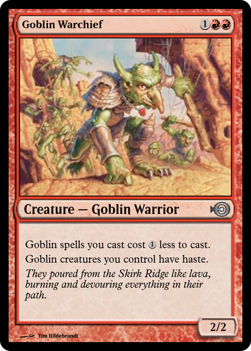 Goblin Warchief (PRM-31477) - uncommon - Foil