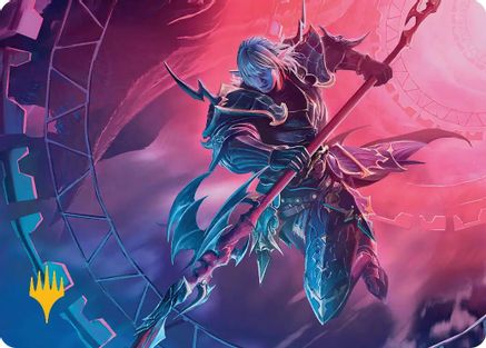 Estinien Varlineau Art Card (Gold-Stamped Planeswalker Symbol) (AAFIN-028) - special