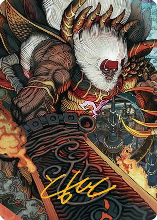 Braska's Final Aeon Art Card (Gold-Stamped Signature) (AAFIN-039) - special