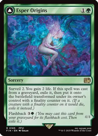 Esper Origins // Summon: Esper Maduin (FIN-185) - rare: (enchantment)