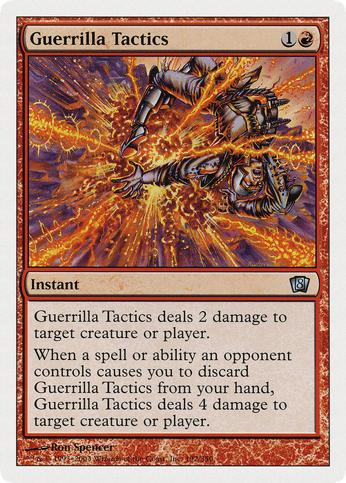 Guerrilla Tactics (8ED-192) - uncommon