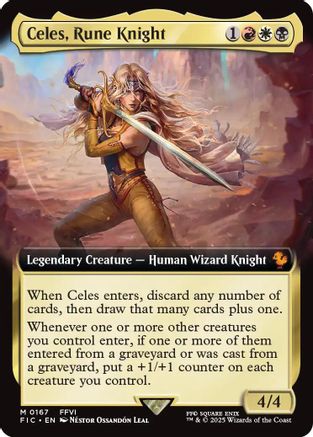 Celes, Rune Knight (Extended Art) (FIC-167) - mythic