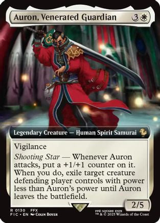 Auron, Venerated Guardian (Extended Art) (FIC-130) - rare - Foil