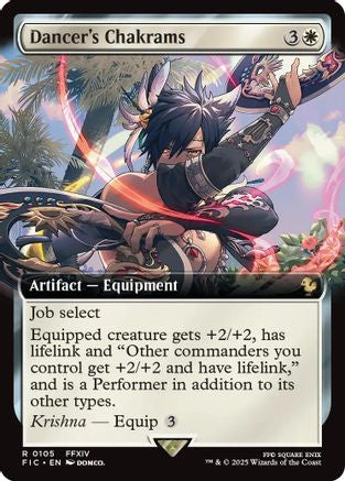 Dancer's Chakrams (Extended Art) (FIC-105) - rare - Foil