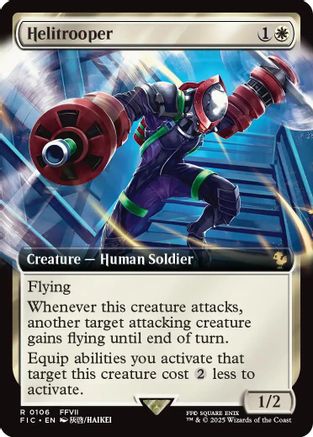 Helitrooper (Extended Art) (FIC-106) - rare - Foil