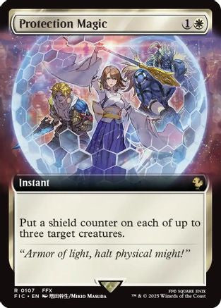 Protection Magic (Extended Art) (FIC-107) - rare - Foil