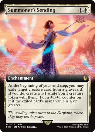 Summoner's Sending (Extended Art) (FIC-109) - rare - Foil