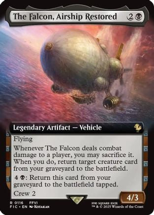 The Falcon, Airship Restored (Extended Art) (FIC-116) - rare