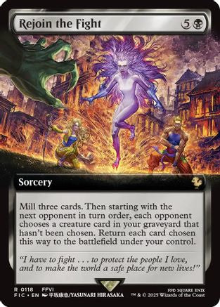 Rejoin the Fight (Extended Art) (FIC-118) - rare - Foil