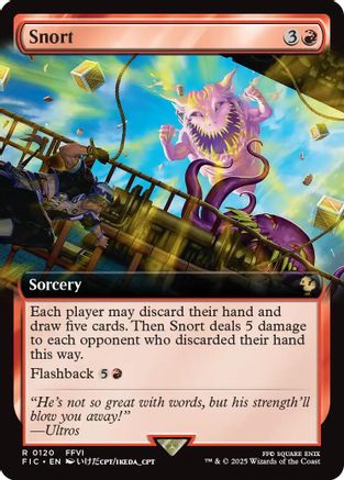 Snort (Extended Art) (FIC-120) - rare - Foil