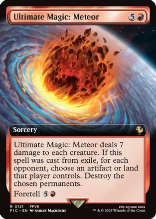 Ultimate Magic: Meteor (Extended Art) (FIC-121) - rare - Foil