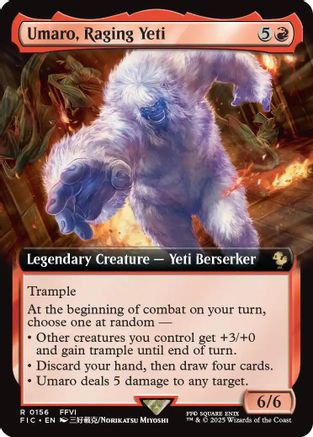 Umaro, Raging Yeti (Extended Art) (FIC-156) - rare - Foil