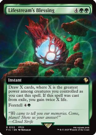 Lifestream's Blessing (Extended Art) (FIC-122) - rare - Foil