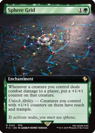 Sphere Grid (Extended Art) (FIC-123) - rare - Foil