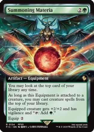 Summoning Materia (Extended Art) (FIC-124) - rare - Foil