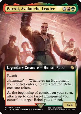Barret, Avalanche Leader (Extended Art) (FIC-166) - rare