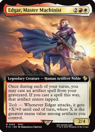 Edgar, Master Machinist (Extended Art) (FIC-169) - rare