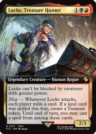 Locke, Treasure Hunter (Extended Art) (FIC-177) - rare