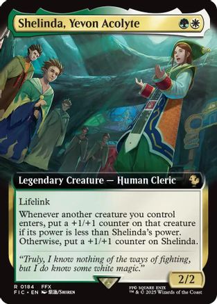 Shelinda, Yevon Acolyte (Extended Art) (FIC-184) - rare