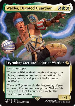 Wakka, Devoted Guardian (Extended Art) (FIC-190) - rare - Foil