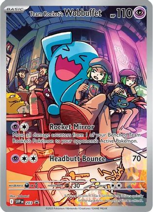 Team Rocket's Wobbuffet (203) - SSVPC  - Promo - Holofoil