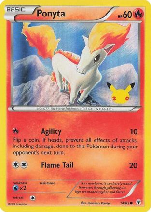 Ponyta (UK Exclusive Promo) (014/083) - MCP  - Promo - Holofoil