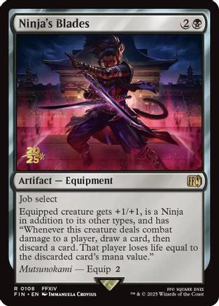 Ninja's Blades (PRE-108) - rare - Foil