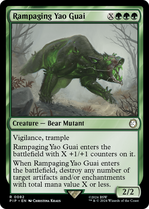 Rampaging Yao Guai (PIP-082) - rare - Foil