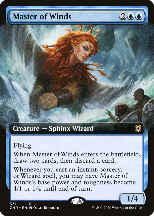 Master of Winds (ZNR-331) - rare: (Extended Art)