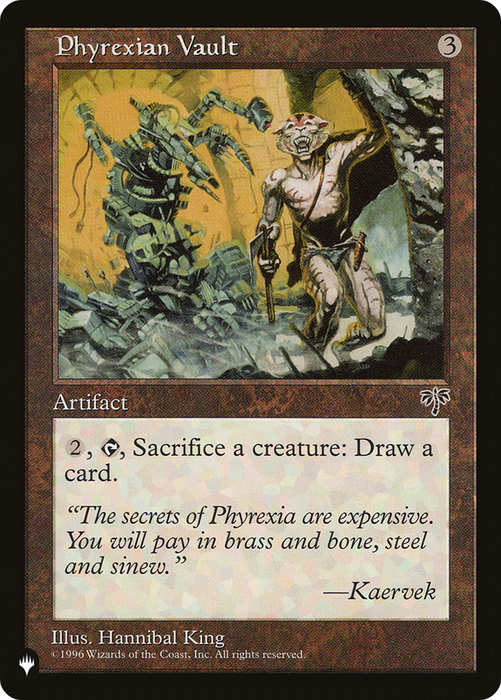 Phyrexian Vault (LIST-MIR-316) - uncommon